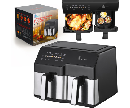 AIR FRYER i frytkownica ExtraLink Frytkownica beztłuszczowa 6L+4L  Home SJ-1000